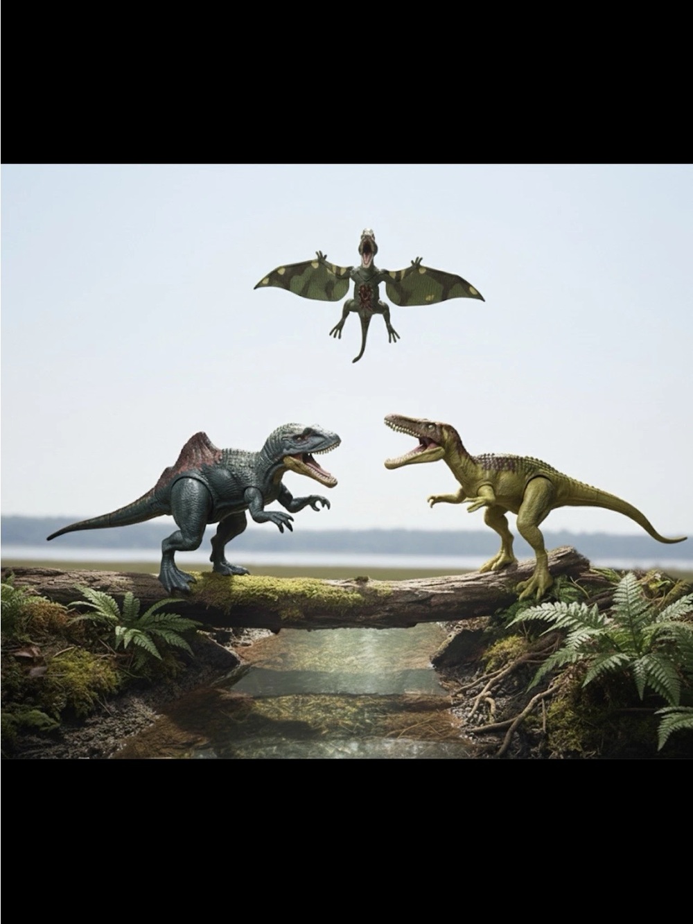 Jurassic World Mattel Play Set Concavenator ,Baryonyx Limbo, flying Dimorphodon